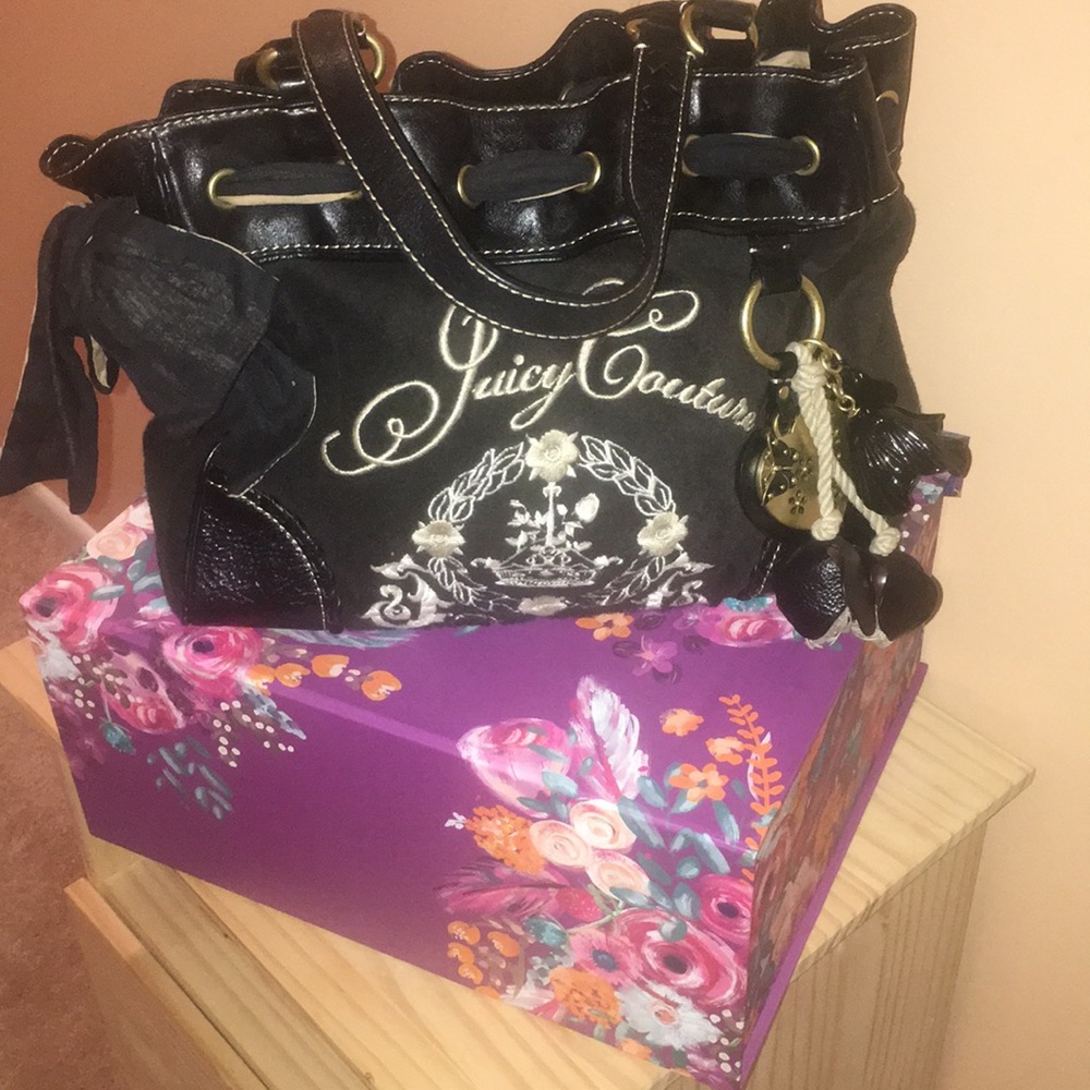 Black and Tan Juicy Couture velour